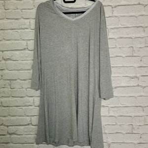 TikTik Gray sleepwear with satin trim size 2X